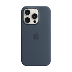 Vāciņš Apple Iphone 15 Pro Silicone Case with MagSafe - Storm Blue
