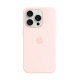 Telefona vāciņš Apple iPhone 15 Pro Silicone Case with MagSafe Light Pink