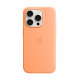 Telefona vāciņš Apple iPhone 15 Pro Silicone Case with MagSafe Orange Sorbet