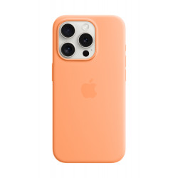 Vāciņš Apple Iphone 15 Pro Silicone Case with MagSafe - Orange Sorbet