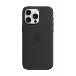 Vāciņš Apple Iphone 15 Pro Max Silicone Case with MagSafe - Black