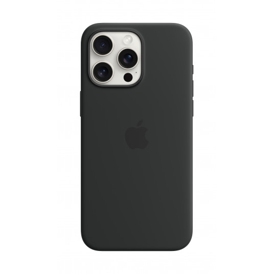 Vāciņš Apple Iphone 15 Pro Max Silicone Case with MagSafe - Black