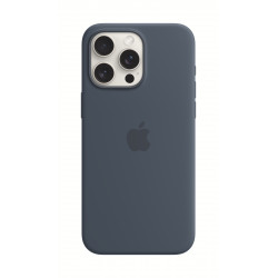 Vāciņš Apple Iphone 15 Pro Max Silicone Case with MagSafe - Storm Blue