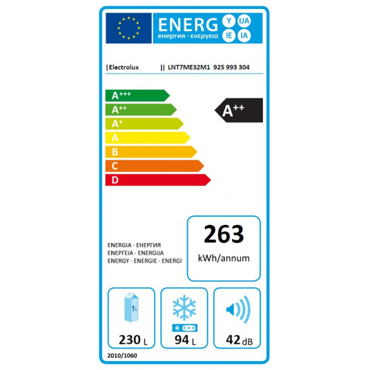 Ledusskapis ELECTROLUX LNT7ME32M1