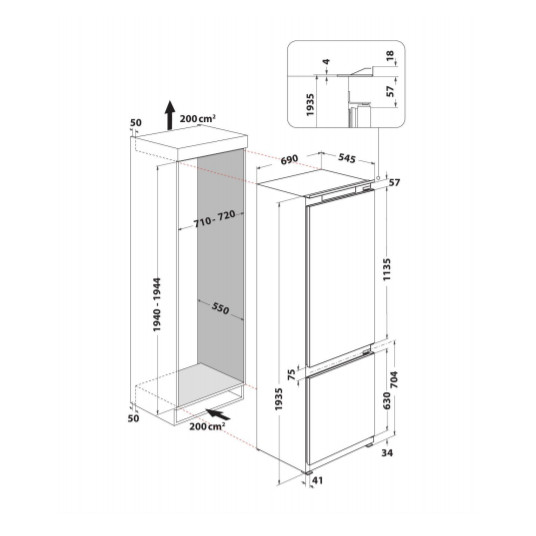 Ledusskapis Whirlpool SP40 802 EU 2