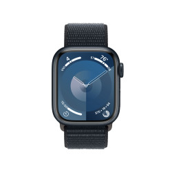 Viedpulkstenis Apple Watch Series 9 GPS + Cellular 41mm Midnight Aluminium Case with Midnight Sport Loop MRHU3ET/A