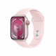 Viedpulkstenis Apple Watch Series 9 GPS + Cellular 41mm Pink Aluminium Case with Light Pink Sport Band - M/L MRJ03ET/A