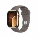Viedpulkstenis Apple Watch Series 9 GPS + Cellular 41mm Gold Stainless Steel Case with Clay Sport Band - M/L MRJ63ET/A