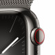 Viedpulkstenis Apple Watch Series 9 GPS + Cellular 41mm Graphite Stainless Steel Case with Graphite Milanese Loop MRJA3ET/A