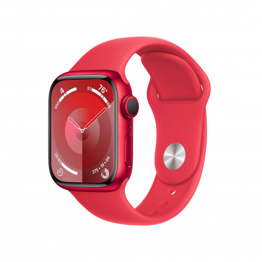 Viedpulkstenis Apple Watch Series 9 GPS + Cellular 41mm (PRODUCT)RED Aluminium Case with (PRODUCT)RED Sport Band - S/M MRY63ET/A