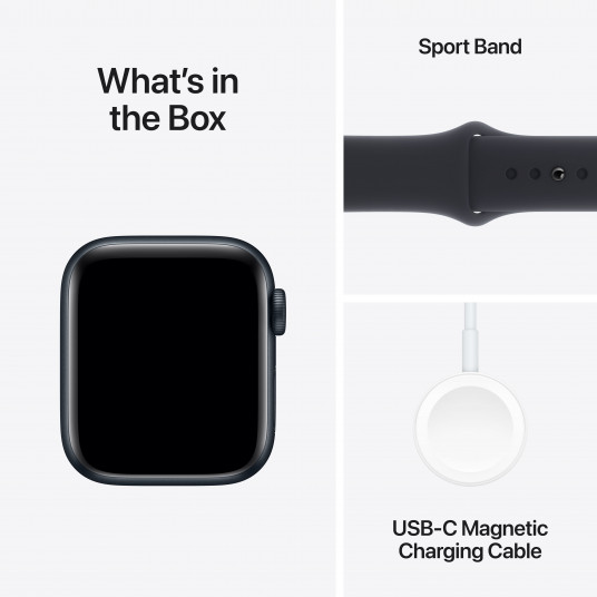 Viedpulkstenis Apple Watch SE GPS 40mm Midnight Aluminium Case with Midnight Sport Band - S/M MR9X3ET/A