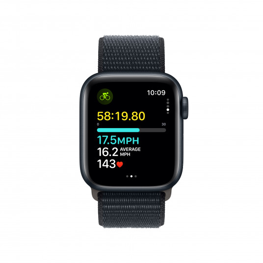 Viedpulkstenis Apple Watch SE GPS 40mm Midnight Aluminium Case with Midnight Sport Loop MRE03ET/A