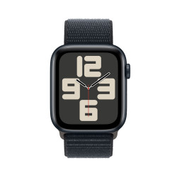 Viedpulkstenis Apple Watch SE GPS 44mm Midnight Aluminium Case with Midnight Sport Loop MREA3ET/A