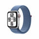 Viedpulkstenis Apple Watch SE GPS + Cellular 40mm Silver Aluminium Case with Winter Blue Sport Loop MRGQ3ET/A