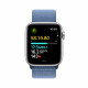 Viedpulkstenis Apple Watch SE GPS + Cellular 44mm Silver Aluminium Case with Winter Blue Sport Loop MRHM3ET/A