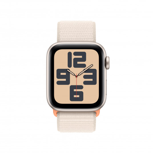 Viedpulkstenis Apple Watch SE GPS + Cellular 40mm Starlight Aluminium Case with Starlight Sport Loop MRG43ET/A