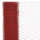 Stiepļu žogs, tērauds ar PVC pārklājumu, 25x1,2 m, sarkans