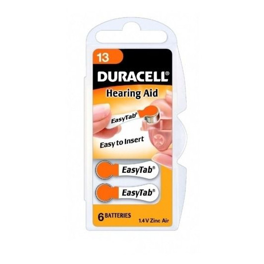 Duracell A13/DA13/ZL13, Zinc air cells, 6 pc(s)