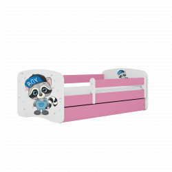 Babydreams gulta - Lācis, rozā, 180x80, ar atvilktni