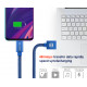 Swissten Textile Universal Quick Charge 3.1 USB-C Data and Charging Cable 2m Blue
