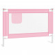 Bērnu gultas aizsargbarjera, rozā, 100x25 cm, audums