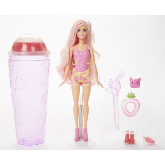 Barbie POP Reveal komplekts, augļu sulas sērija - zemeņu