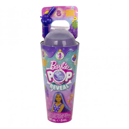 Barbie POP Reveal komplekts, augļu sulas sērija - vīnogas