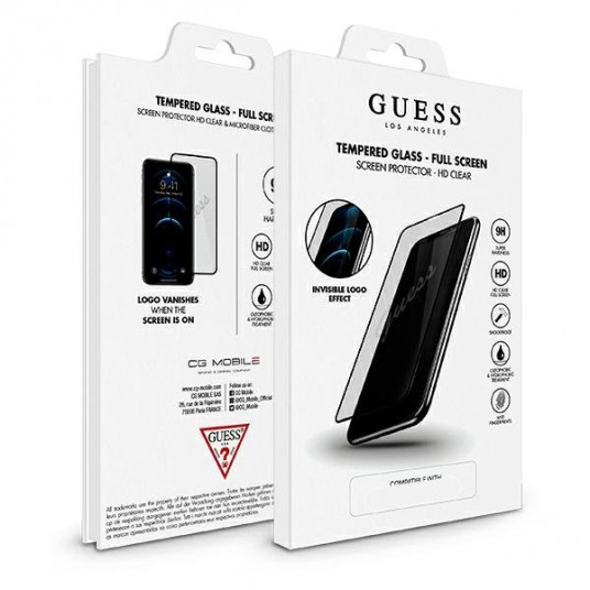 Guess GUSPP12LSLTR Vintage Magic Logo Tempered Glass Full Coverage Apple iPhone 12 Pro Max