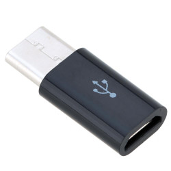 Forever Universal Adapter Micro USB to USB Type-C Connection Black