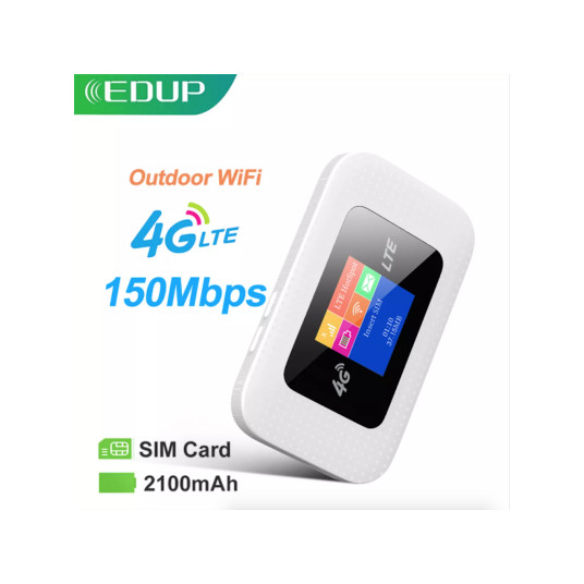 EDUP D523 4G LTE portatīvais modems Wi-Fi tīklājs 2100mAh
