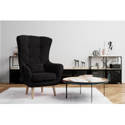 Krēsls Arti, melns, audums Paklājiņš Velvet 99