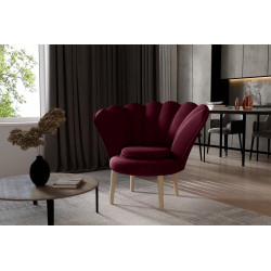 Krēsls Vivien, violets, auduma Mat Velvet 68