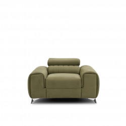 Atzveltnes krēsls Laurence, zaļš, audums Nube 33