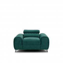Atzveltnes krēsls Laurence, zaļš, audums Nube 35