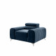 Atzveltnes krēsls Laurence, zils, audums Lux 40