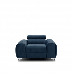 Atzveltnes krēsls Laurence, zils, audums Nube 40