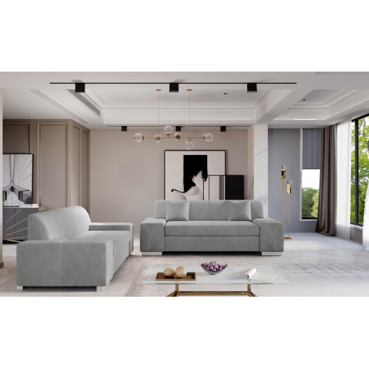 Dīvānu komplekts Porto 2+3 pelēks