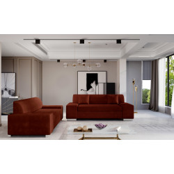 Dīvānu komplekts Porto 2+3 sarkans