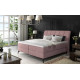 Kontinentālā gulta ar gultas kasti Aderito 160X200, rozā, audums Soro 61, Soro 61 Pasy 2