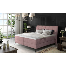 Kontinentālā gulta ar gultas kasti Aderito 160X200, rozā, audums Soro 61, Soro 61 Pasy 2