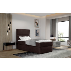 Kontinentālā gulta ar gultas kasti Arco 90x200, brūna, audums Sawana 26