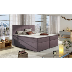 Kontinentālā gulta ar gultas kasti Bolero 160X200, rozā, audums Soro 65