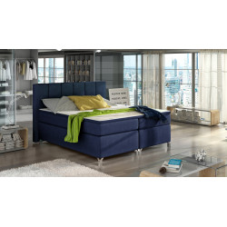 Kontinentālā gulta ar gultas kasti Basilio 180X200, zila, audums Ontario 81