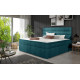 Kontinentālā gulta ar gultas kastīti Softy 180X200, zils, audums Jasmine 85