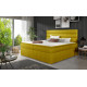 Kontinentālā gulta ar gultas kasti Softy 140X200, dzeltena, audums Omega 68