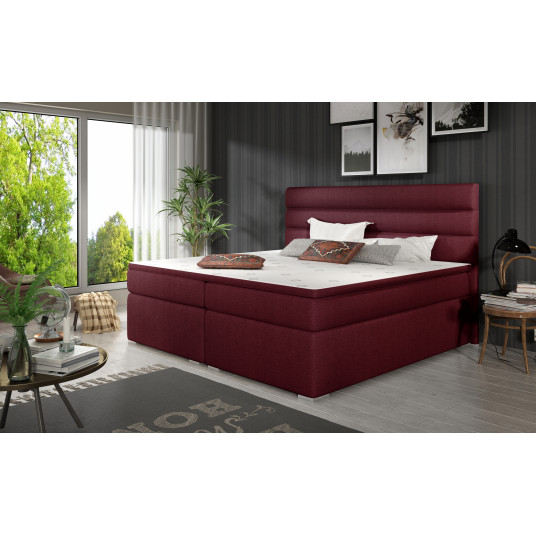 Kontinentālā gulta ar gultas kasti Softy 180X200, violeta, audums Malmo 63