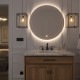 Spogulis ar LED apgaismojumu Oranžs A, 80x80x4cm