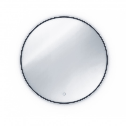 Spogulis ar LED apgaismojumu Divissi A, 80x80x3cm, melns