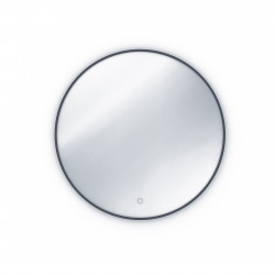 Spogulis ar LED apgaismojumu Divissi A, 60x60x3cm, melns