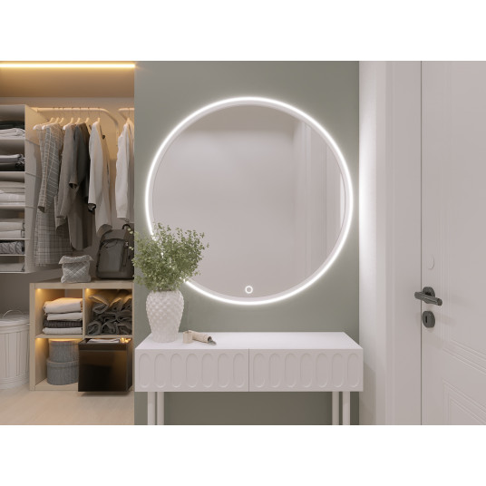 Spogulis ar LED apgaismojumu Elistul A, 80x80x2cm